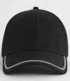 BB166R B166R Beechfield Match Day Cap Black / White colour image